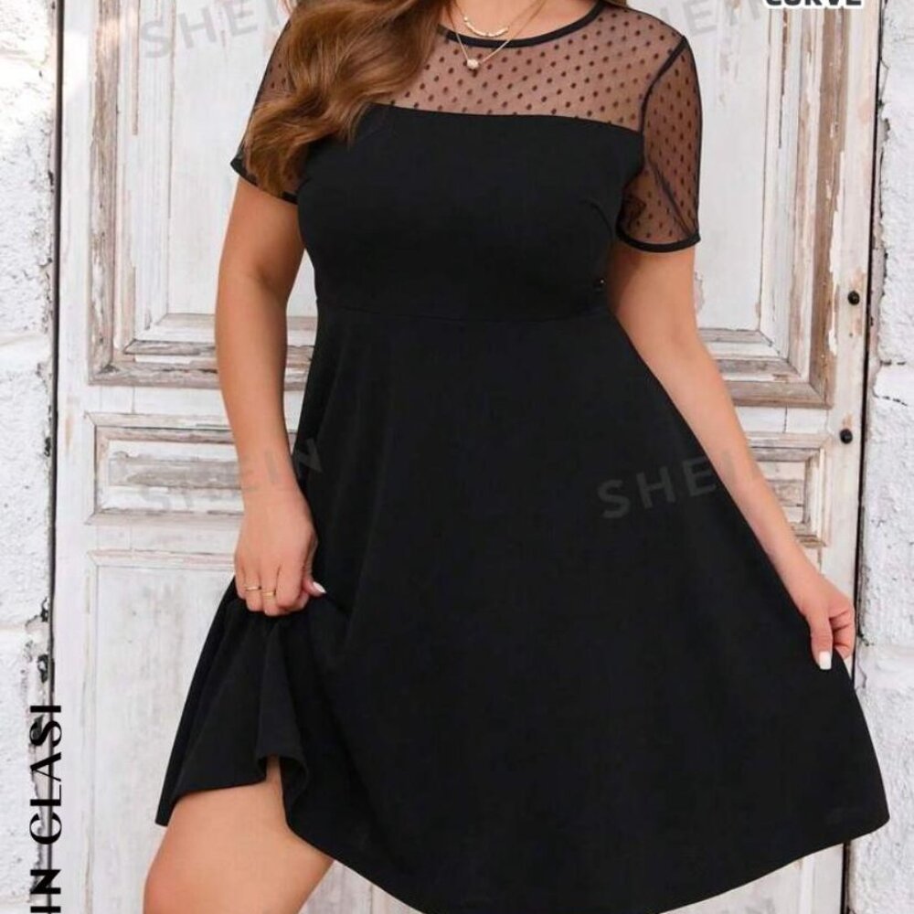 Shein Black Dress Size 12 (0XL)
